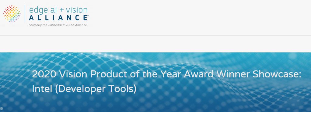 2020 Vision Product of the Year Award Winner Showcase: Intel (Developer Tools)